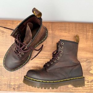 New! Dr Martens 1460 BEX CRAZY HORSE LEATHER LACE UP BOOTS